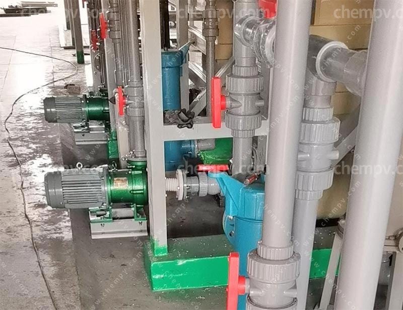 江苏苏州CQB氟塑料磁力酸吸收循环泵项目成功案例